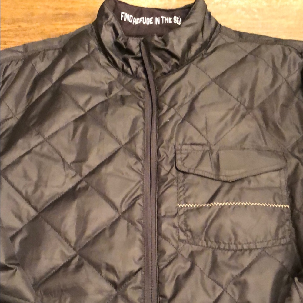 Men's Black Quilted Jacket